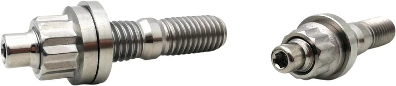 Titanium M8x1.25x65mm Titanium Exhaust Manifold Stud Kit Original GR5 Titanium Bolt Kit 12 PCS/Set - Image 2
